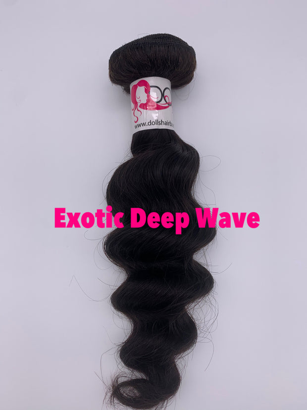 1 BUNDLE DEAL (BEACH WAVE, EXOTIC DEEP WAVE & EXOTIC DEEP CURLY)