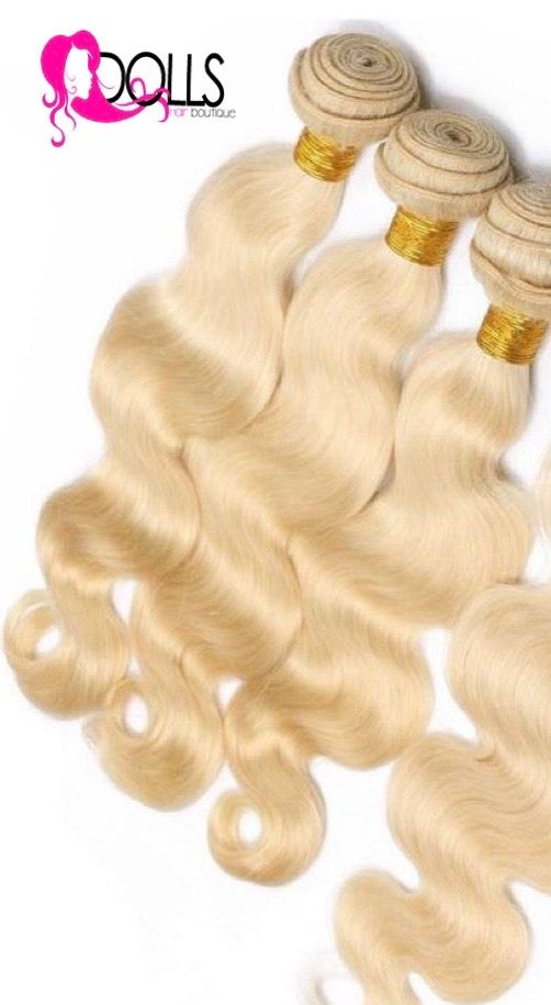 Brazilian 613 Platinum Blonde Body Wave 40"