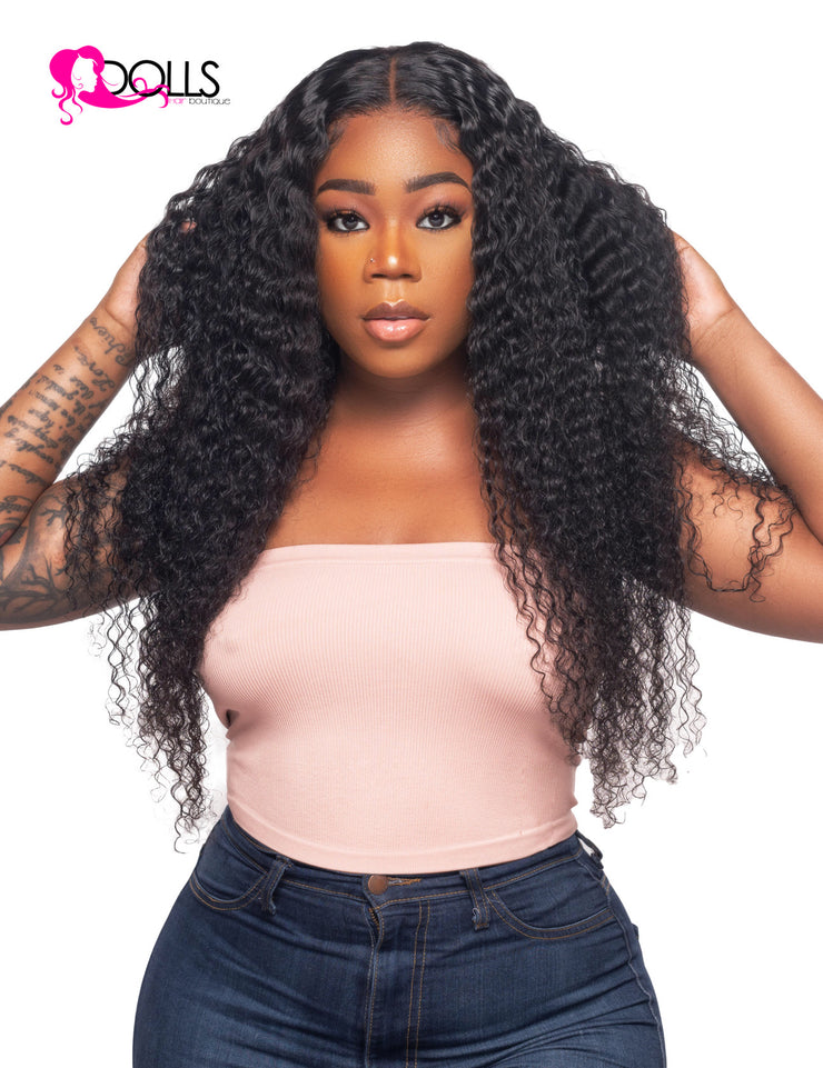 Lace Front Exotic Deep Curly Wig (HD LACE)