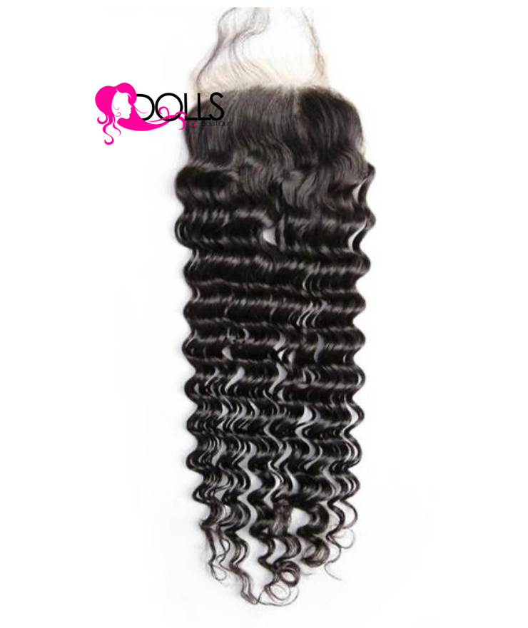 BRAZILIAN EXOTIC DEEP CURLY CLOSURE 5X5